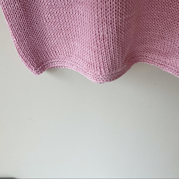 Vintage 1980’s Custom Knit Pink Two Piece Sweater and Skirt Set - Picture 14 of 15